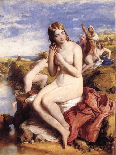 Willam mulready,R.A. Bathers Surprised oil painting picture
